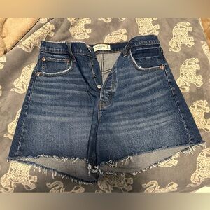 Abercrombie & Fitch Dark Blue Denim Shorts